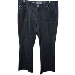 Jordache Premium Bootcut Jeans Size 16 Black Denim wardrobe staple classic goth